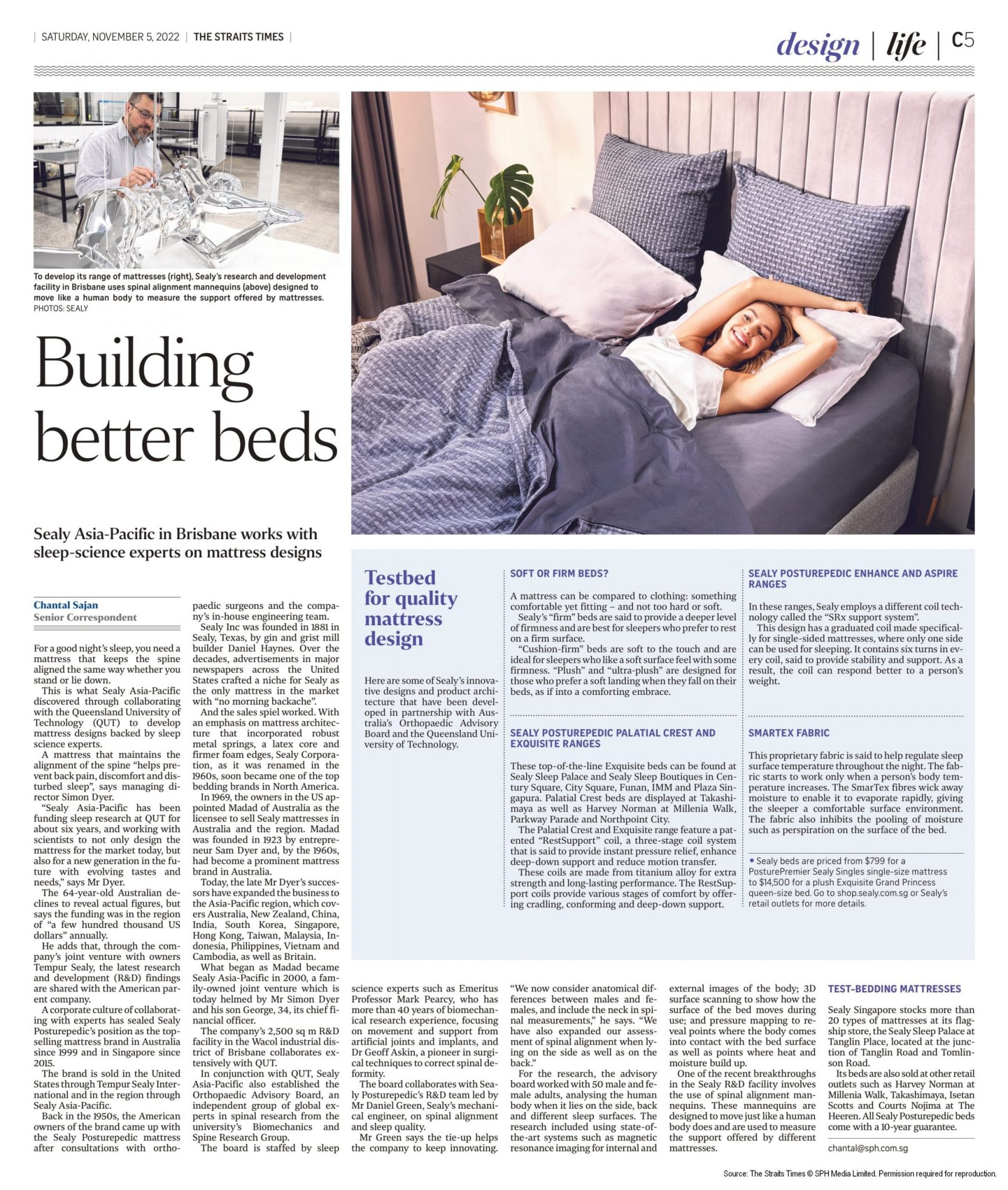 Building Better Beds Sealy Singapore