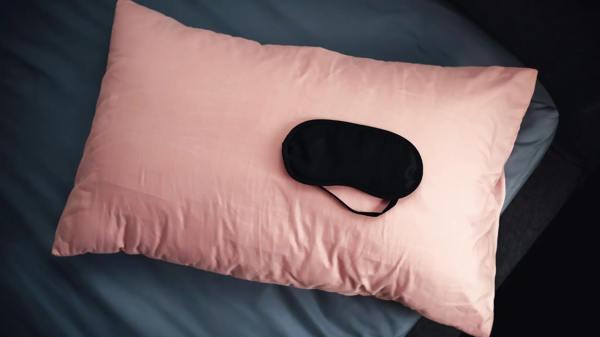 Eye mask on pillow